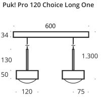 PUK! Pro Choice long ONE 120 - 2fg. - blackwood geb.
