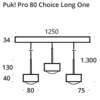 PUK! Pro Choice long ONE 80 - 3fg. - blackwood