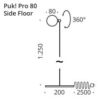 PUK! Pro 80 Side Floor - anthrazit matt