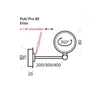 PUK! Pro 80 Enso 40cm - champagne matt