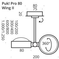 PUK! Pro 80 Wing ll 80cm - black edition
