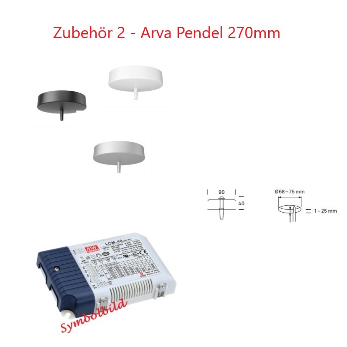 Zubehör 2 - Arva Pendel 270 (Auswahl)