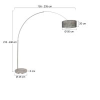 Bogenstehleuchte Sparkled light sz-matt