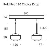 PUK! Pro Choice 120 Drop 2fg. - ni/matt