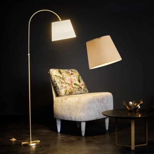 Boyleuchte+Schirm 26cm mess-sand