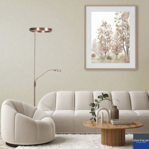 Soleil 2 - LED Stehleuchte - bronze gebürstet