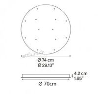 Rondell 14 Pendel weiss RAL9010