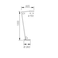 Leseleuchte Tessa-S - Effekt bronze