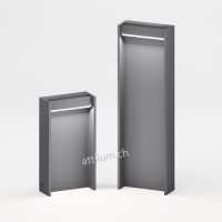 slat 70 bollard - space grey