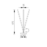 Tischleuchte Kosma - schwarz matt