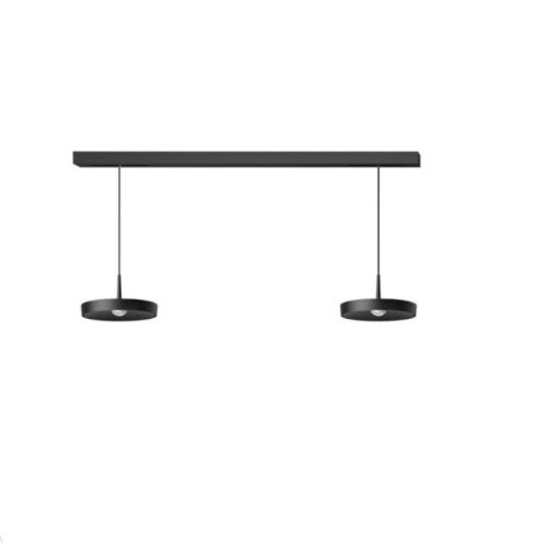 Tragschiene 2 Pendel DALI Dim. schwarz RAL9005