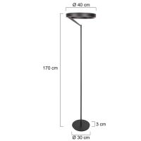 Stehleuchte Mykty schwarz matt