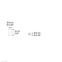A-Tube Mini Decken 14cm weiss RAL9010