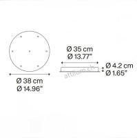 Rondell 7 Pendel schwarz RAL 9005