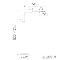 Leseleuchte - Caro - effekt-bronze