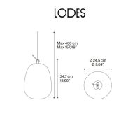 Oblo large 3000K - glossy smoke