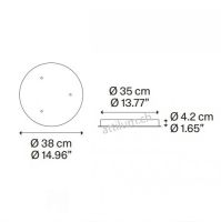 Rondell 3 Pendel weiss RAL 9010