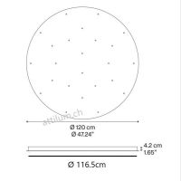 Rondell 36 Pendel schwarz RAL9005