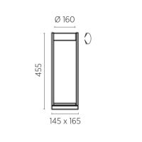Tischleuchte Wega-T - schwarz matt