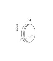 lisc Wand-/Deckenleuchte - anthrazit