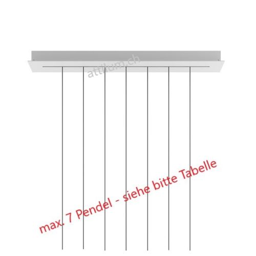 Schiene short S 90cm weiss RAL9010