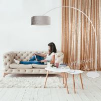 Bogenstehleuchte Sparkled light weiss matt
