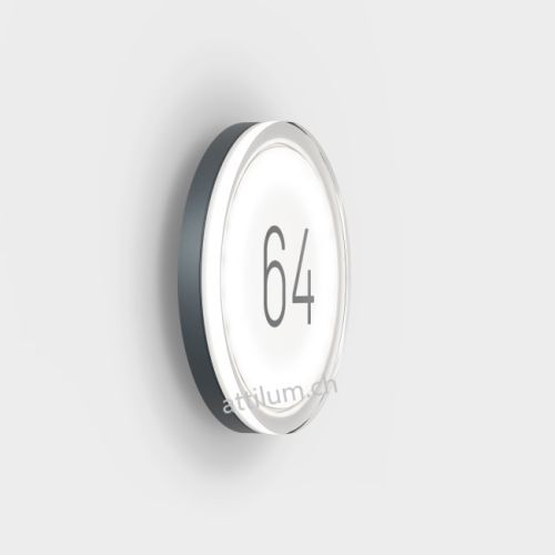 lisc Wandleuchte - Nummer - anthrazit