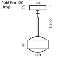 PUK! Pro Drop 120 Drop - schwarz matt