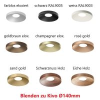 Kivo Blende 140 Holz Schwarznuss
