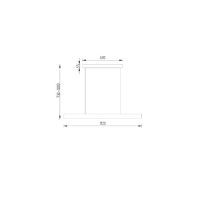 Fara 112cm EasyLift up-/down mattnickel