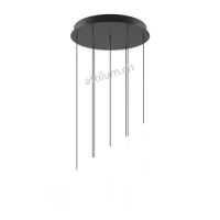 Rondell 7 Pendel schwarz RAL 9005