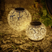 STT, Solarleuchte, Lantern Blossom antic 46cm - Lantern Blossom antic 32.5cm, SOL-021-66, SOL-018-66