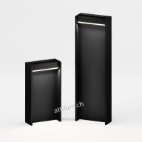Slat 40 bollard - schwarz