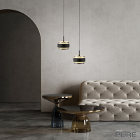 PURE Falling Rings 1fg. - black pearl - diamond (Auswahl)