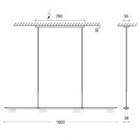LET D 180 schwarz lang 2700K