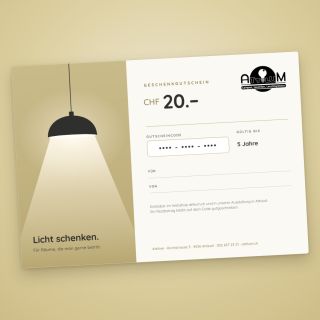 Geschenkgutschein CHF 20.–