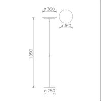 Stehleuchte ELSA by Gebr. Knapstein