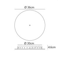 Rondell Radial 13-28 Pendel schwarz RAL9005