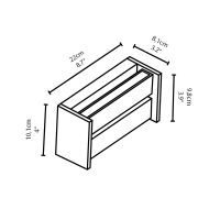 Slat 2flg space grey