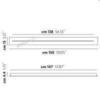 Schiene Long L 150cm schwarz RAL9005