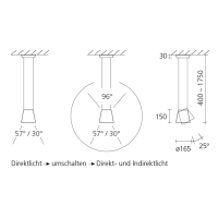 FEZ DZ - alu elox. - 2700K - Casambi ready (Auswahl)