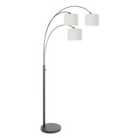 Bogenstehleuchte Sparkled 3fg schwarz matt