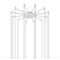 Rondell Radial 5-12 Pendel weiss RAL9010