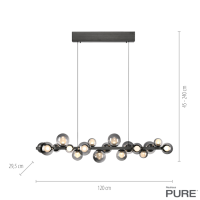 PURE E-Popup 120cm - platin (Auswahl)