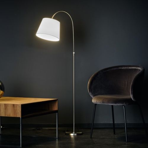 Boyleuchte+Schirm ni/matt 26cm ws