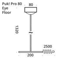 PUK! Pro 80 Eye Floor - anthrazit matt