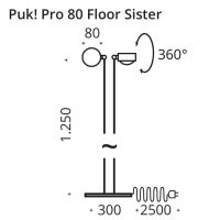 PUK! Pro 80 Floor Sister - white edition