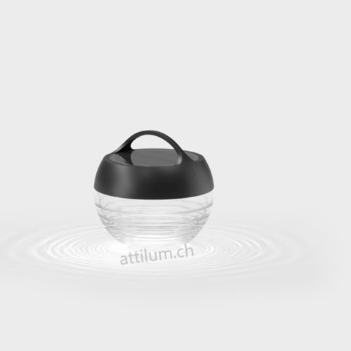 aqu akku S Leuchte jet schwarz