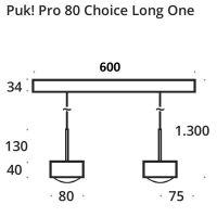 PUK! Pro Choice long ONE 80 - 2fg. - blackwood geb.