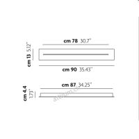 Schiene short S 90cm weiss RAL9010